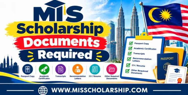 MIS Scholarship Documents Required